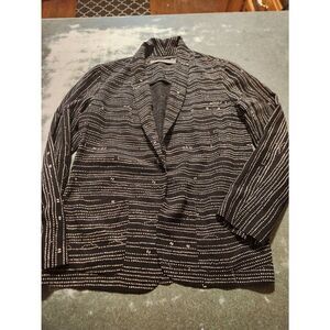 Raquel Allegra Black White Blazer sz 0 (Small)